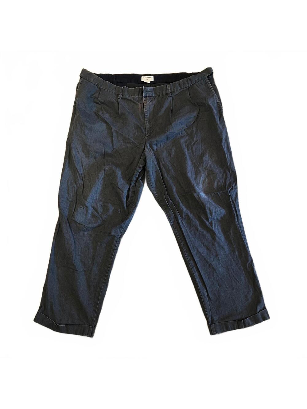 Dockers Relaxed Fit Men's Pants Size 44x30 Black Cotton Blend